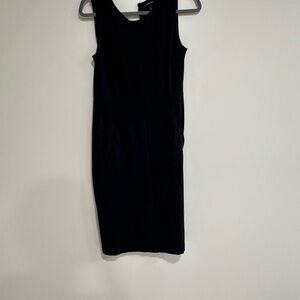 Lands' End Classic Black Midi Dress